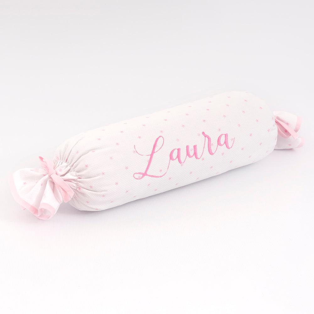Cojín Caramelo Personalizado Estrellas Rosa - Nanetes #